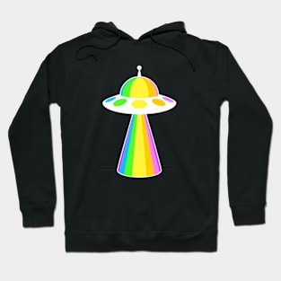 RAINBOW UFO - White Bold Edition Hoodie